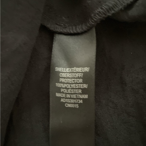 Adrianna Papell Black Ruffle Sleeve Popover V-Neck Blouse | Elegant Short Sleeve - Picture 4 of 5